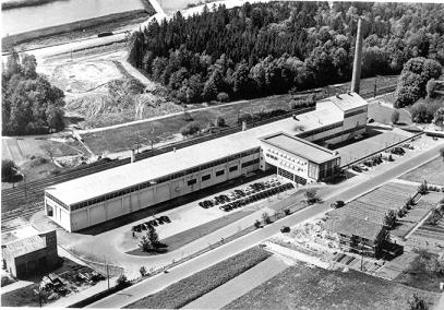 Produktionshalle aus der Vogelperspektive